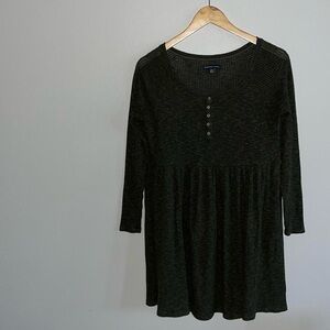 American Eagle Outfitters Green Baby Doll Dress